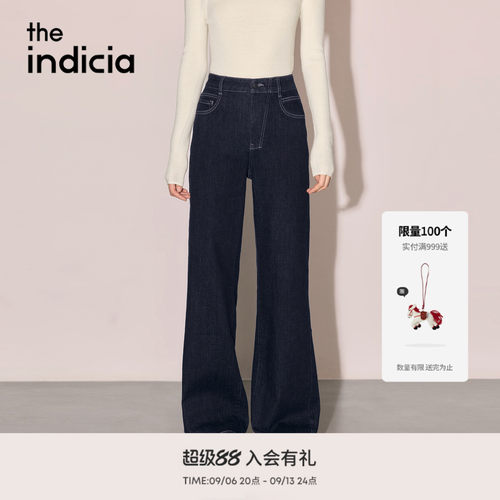 the indicia标记2026冬季新款简约百搭明线设计牛仔裤 L2D6NK314Z