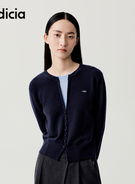 【山羊绒100%】indicia标记商场同款25年新款撞色毛衫 F2D5MS461C