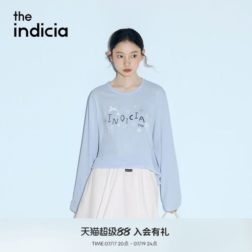 the indicia标记2026夏季新款清爽温柔元气减龄长袖T恤 L2B6TX164