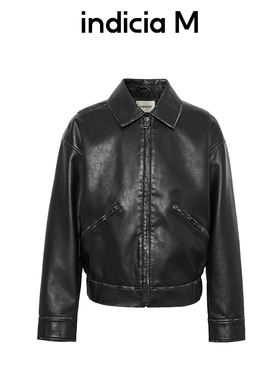 标记indiciaM男装商场同款黑色夹克外套男春季新款 M6A410WT018