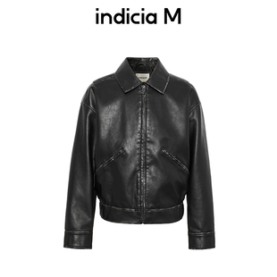 新款 黑色夹克外套男春季 M6A410WT018 商场同款 标记indiciaM男装