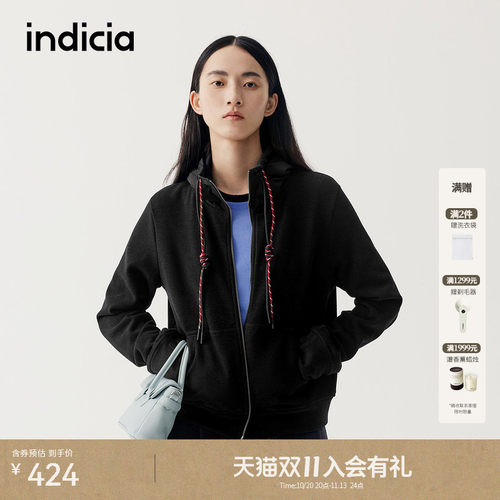 indicia标记商场同款冬季新款时尚帅气工装风百搭外套 F2D5WT506N