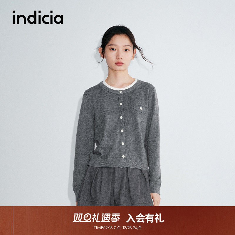 25年秋新款针织衫indicia标记