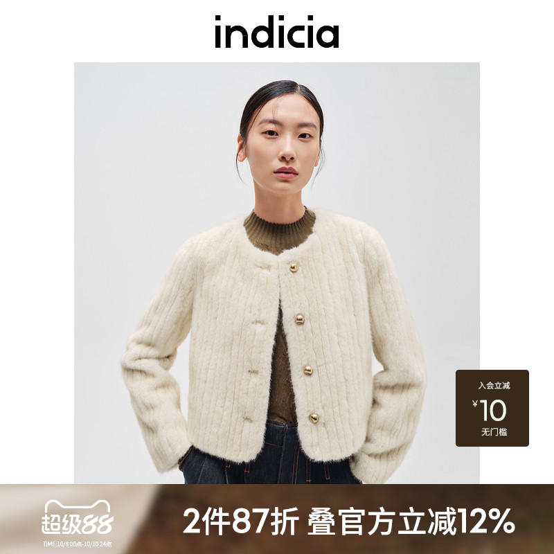 indicia标记时尚气质款短外套