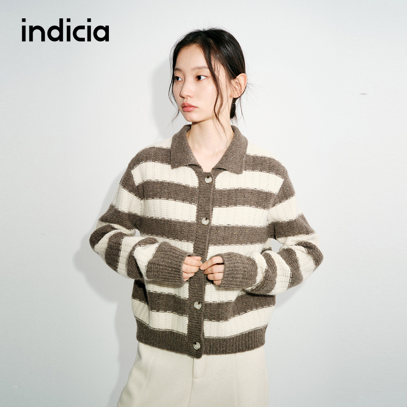 indicia标记随性慵懒风舒适开衫