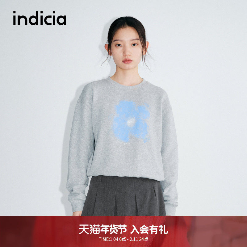indicia标记2025秋新款宽松简约可爱原创印花休闲卫衣L2C5WY176,女装/女士精品,卫衣/绒衫,淘宝优惠券,粉丝福利购,淘宝优惠卷