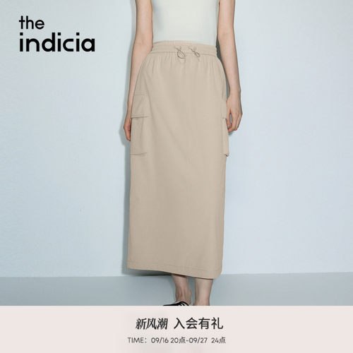 the indicia标记2026夏季新款利落垂坠感工装风半身裙 L2B6QZ190Y