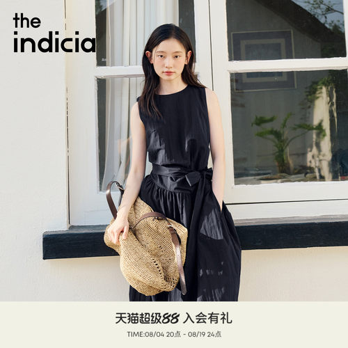 the indicia标记2026夏季新款高级氛围感A字大摆连衣裙L2B6LQ185Z