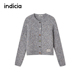 温柔软糯杂色针织开衫 indicia标记商场同款 2025冬新款 F2D5KS581C