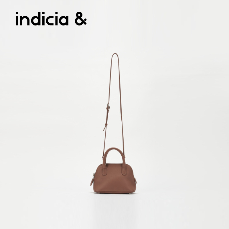 indicia&标记AF2C5BP114单肩斜挎手提包轻奢mini精选牛皮保龄球包