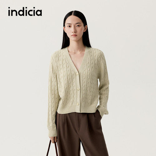 indicia标记美拉德风背心针织衫