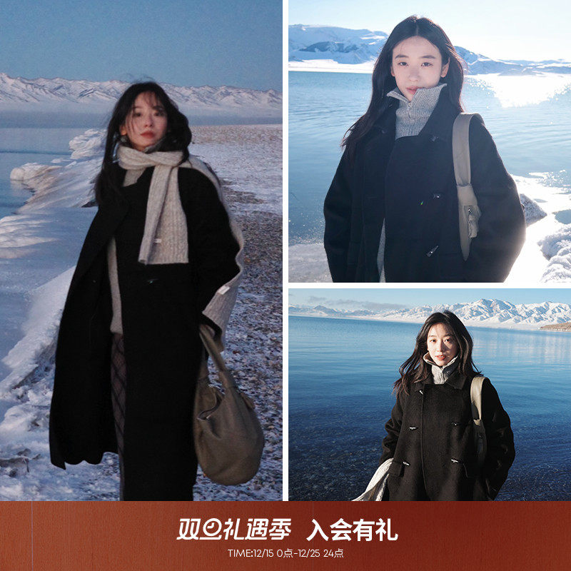 indicia标记通勤百搭毛呢外套