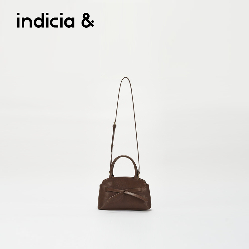 indicia&标记商场同款AF2D5BP147手提斜挎高级牛皮中号通勤贝壳包