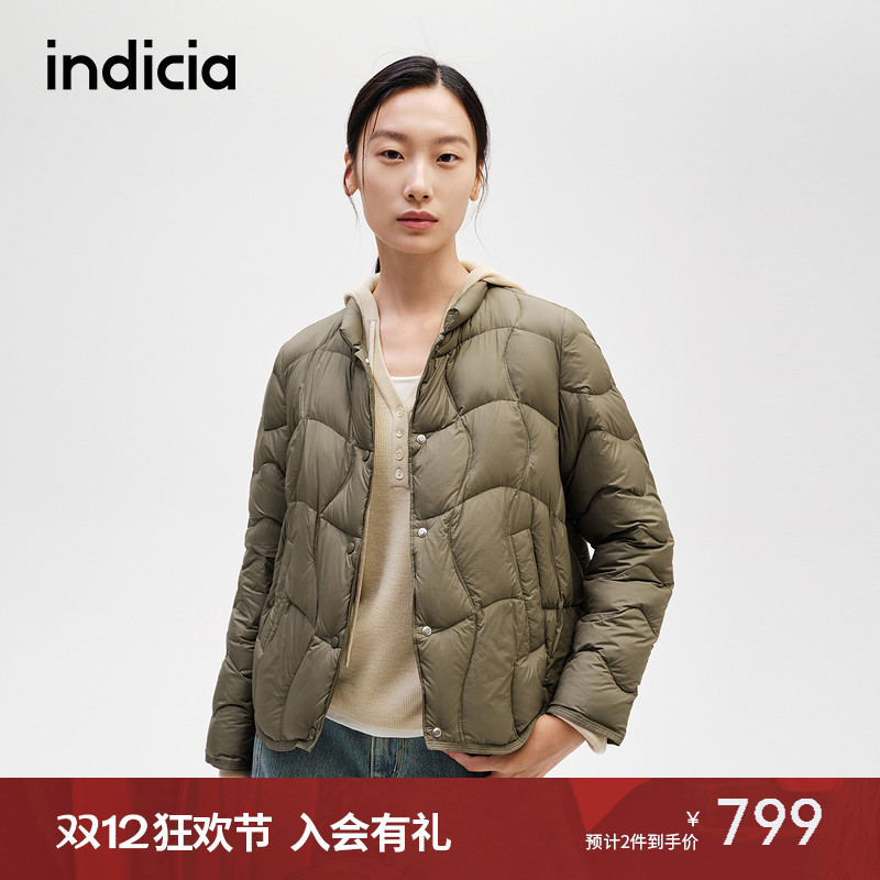 indicia标记简约百搭羽绒服