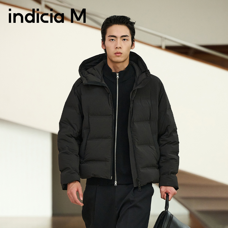 indiciaM标记男装商场同款2025冬季新款简约时尚羽绒服M2D5YR193L