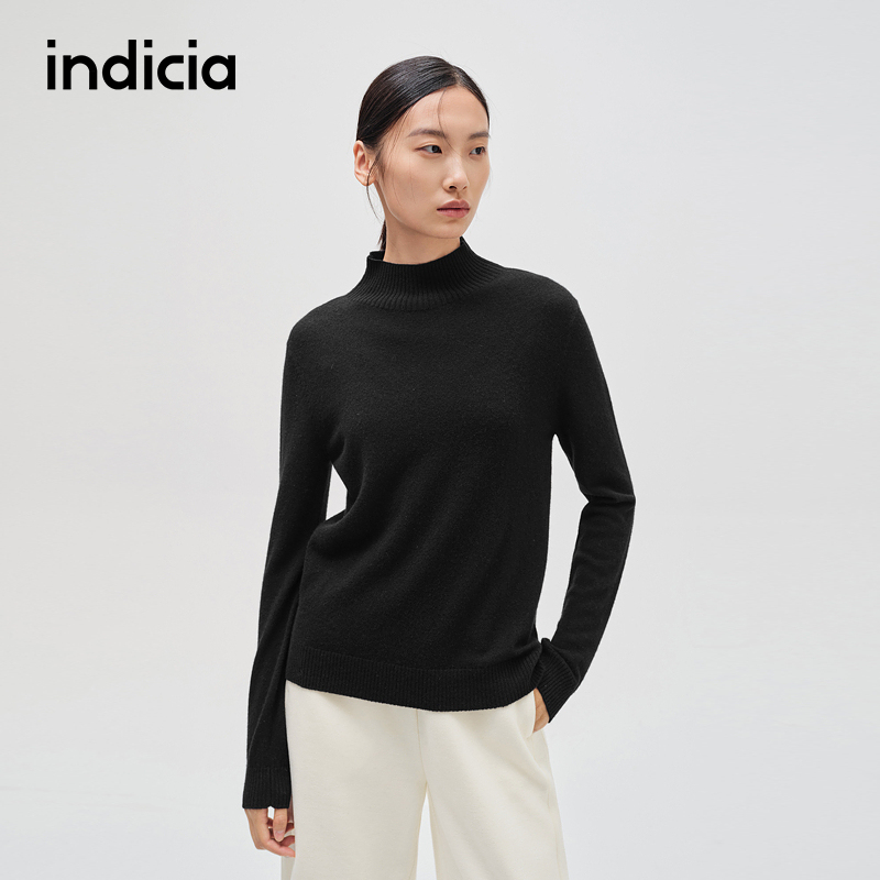 indicia标记简约时尚百搭羊绒衫