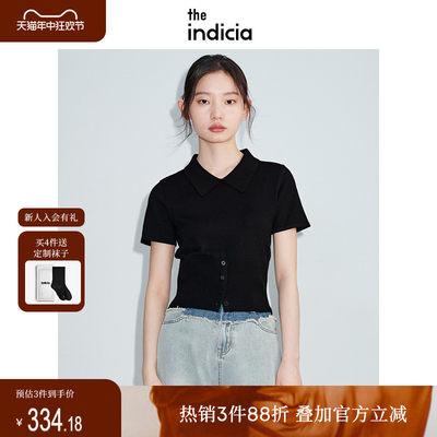 indicia标记简约通勤polo衫