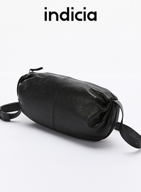 indicia标记包包好事“花”生柔软羊皮手提斜挎牛角包AF2B5BP065