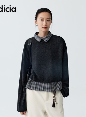 indicia标记商场同款2026春新款时尚真两件衬衫针织衫 F2A6ZZ028N