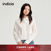 衬衫 indicia标记2025春新款 慵懒松弛感极简优雅长袖 外套L2C5CS155