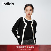 简约小香风针织衫 indicia标记商场同款 秋季 背心两件套6A402KS114N