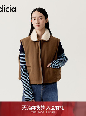 indicia标记商场同款25冬季新款舒适保暖马甲无袖外搭F2D4MJ738F