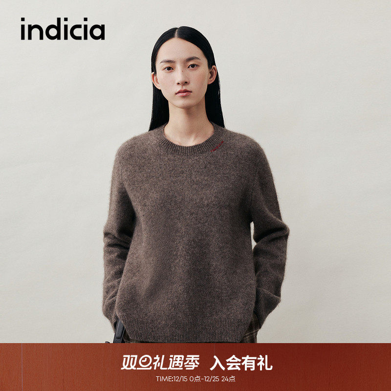 indicia标记牦牛绒毛衫