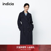 indicia标记商场同款 F2A5FY073N 风衣外套 25春新款 简约通勤长款