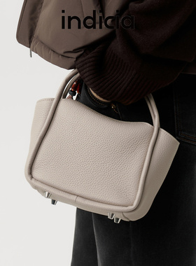 indicia标记包包休闲百搭菜篮子元宝包单肩斜挎手提包 AF2B5BP070