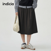 简约休闲半裙通勤A字裙 indicia标记商场同款 25春新款 F2A5QZ069N