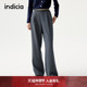 indicia标记2025秋新款 老钱风慵懒松弛感顺滑轻盈休闲裤 L2C5KZ172