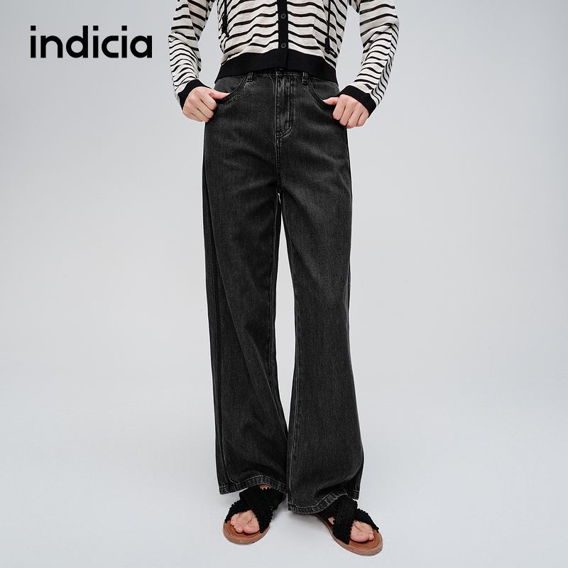 indicia标记简约设计感牛仔裤
