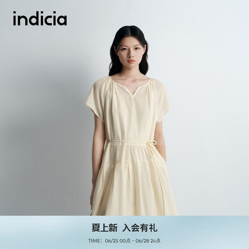 indicia标记夏季新款浪漫氛围感天丝飘逸自在松弛连衣裙L2B5LQ110