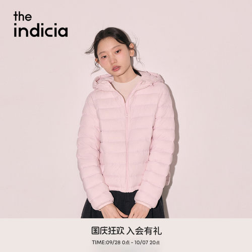 the indicia标记2026冬季新款连帽甜美减龄排骨羽绒服 L2D6YR276Y