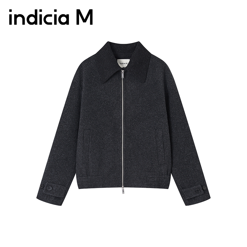 【秀场同款】indiciaM标记男装2025冬新款简约时尚大衣M2D5DY190B