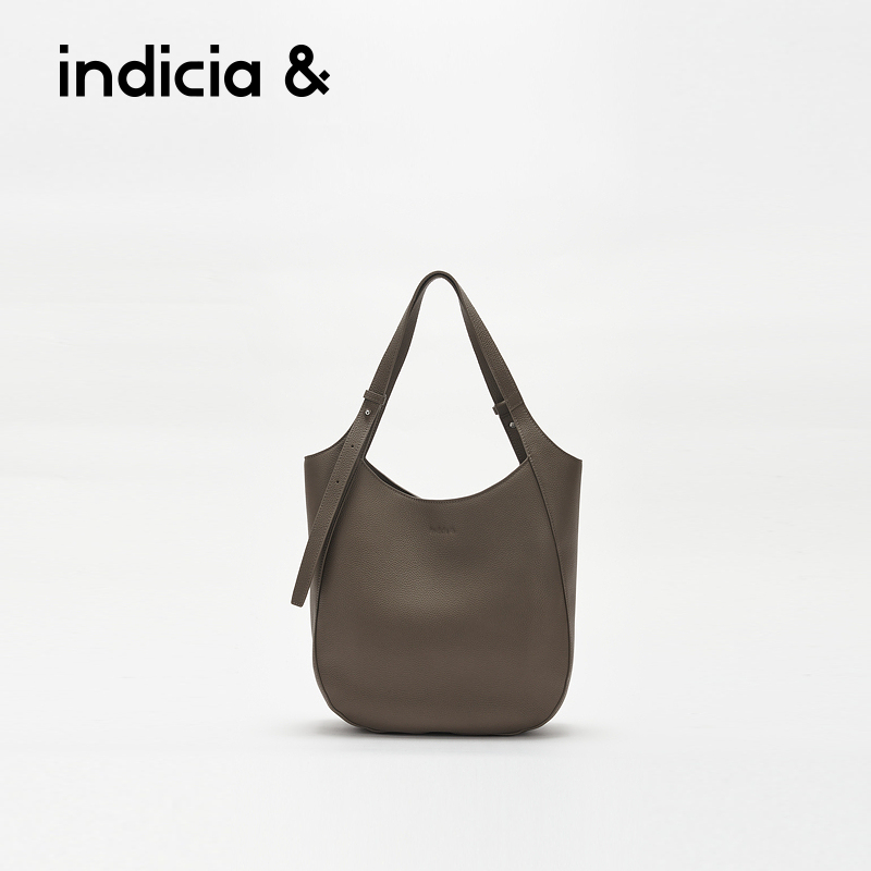 indicia&标记商场同款BF2D5BP156可调节肩马鞍包高级牛皮托特包女