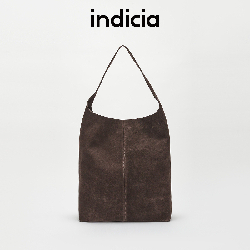 indicia&标记AF2C5BP108磨砂绒皮大容量托特包慵懒风流行复古包包