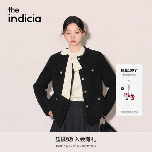 the indicia标记2026冬新款小香风毛边流苏设计感外套 L2D6WT353Z