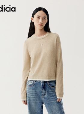indicia标记商场同款2025冬季新款柔软亲肤舒适针织衫 F2D5ZZ476C