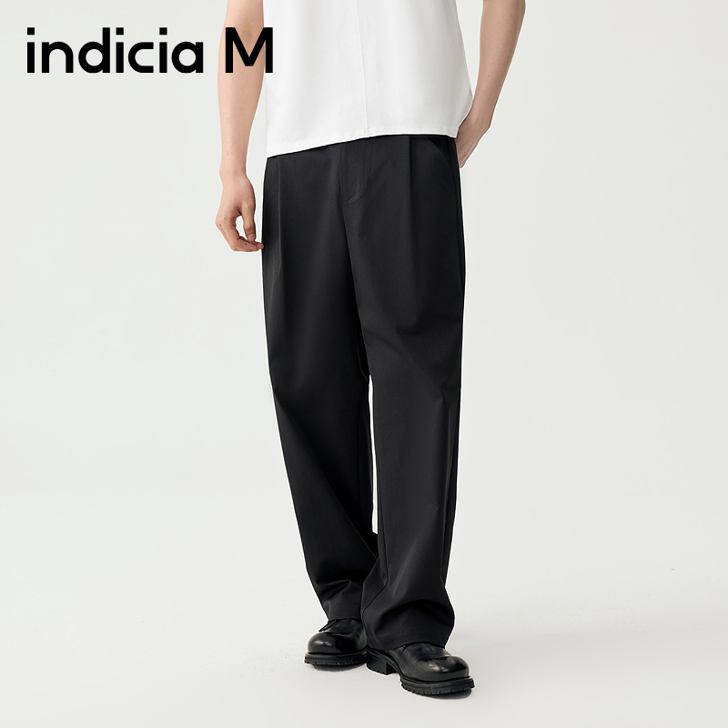 indiciaM标记男装商场同款25秋新款直筒休闲长裤日常M2D5KZ112B