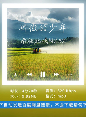 【淘淘伴奏】B3272南征北战NZBZ 骄傲的少年 伴奏 带和声