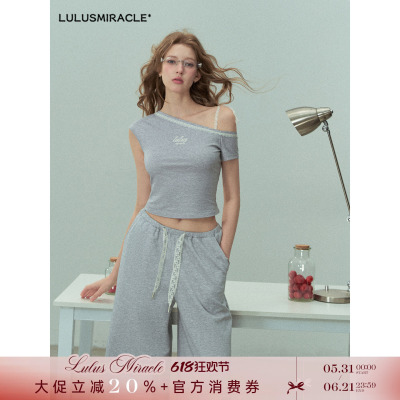 夏季设计感显瘦印花短袖T恤