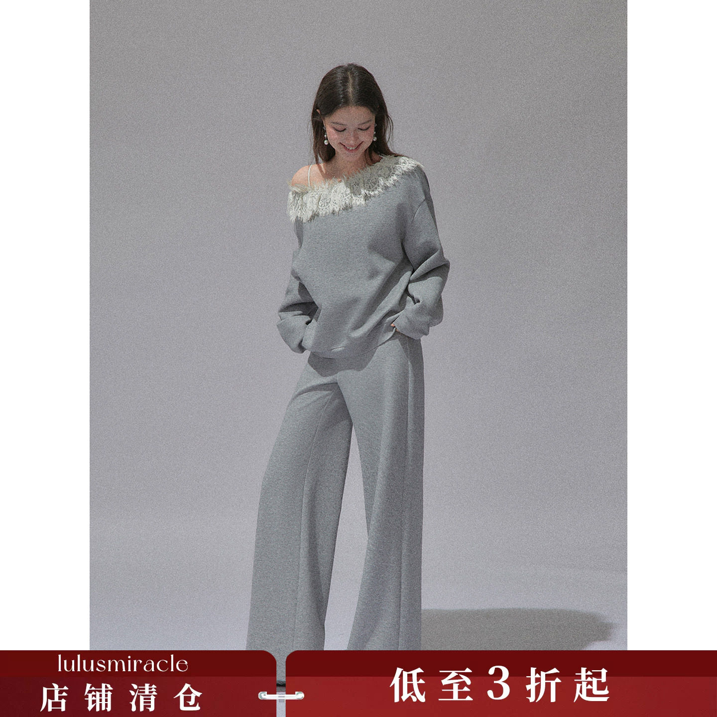 Lulusmiracle【暖花苞卫衣】秋冬时尚运动休闲显瘦气质轻奢套装