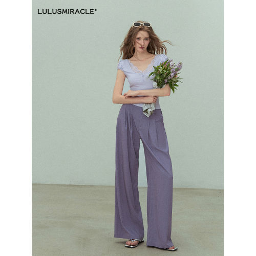 感抗起皱LulusMiracle休闲高腰