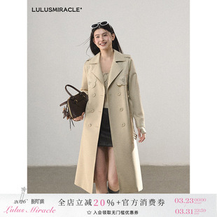 风衣外套女 重磅镂空刺绣高级感气质长款 LulusMiracle 巴黎旧梦