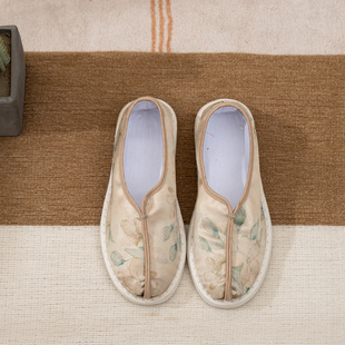 老北京千层底手工布鞋女款夏季透气僧侣禅意复古风汉服鞋搭配裙子