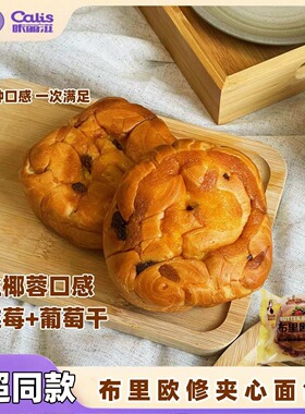 咔丽滋布里欧修夹心面包椰丝蛋糕提子葡萄干菠萝包吐司零食品小吃