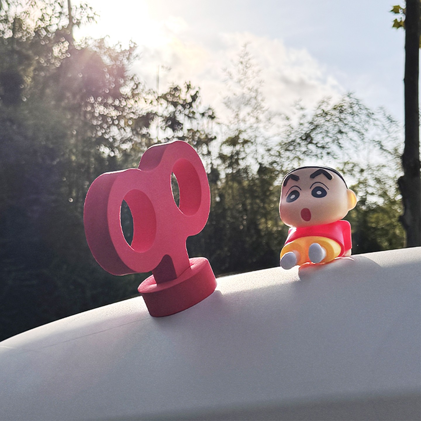 适用雅迪三轮车车顶装饰摩登闪靓cl12/13/cm16通用可爱电动车配件