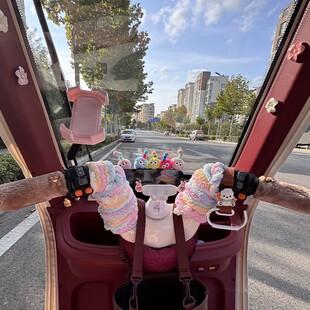 适用爱玛乐维pro装饰小配件三轮车可爱女ca500改造电动车内饰用品