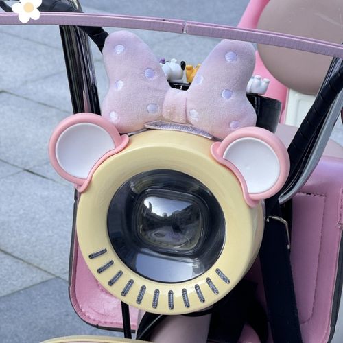 爱玛元宇宙pro车头装饰配饰小配件可爱粉色艾玛电动车耳朵蝴蝶结